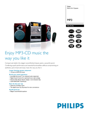 Philips MCM195/37B Specifications
