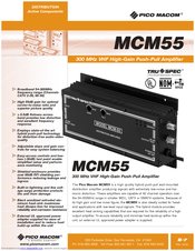 Pico Macom MCM-55 Specifications