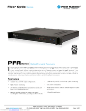 Pico Macom PFR-2 Specifications