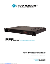 Pico Macom PFR-2 Owner's Manual
