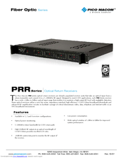 Pico Macom PRR-4 Specifications