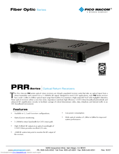 Pico Macom PRR-1 Specifications