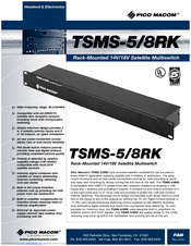 Pico Macom TSMS-5/8RK Specifications