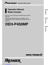 Pioneer Super Tuner IIID DEH-P450MP Operation Manual
