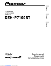 Pioneer Super Tuner IIID DEH-P7100BT Operation Manual