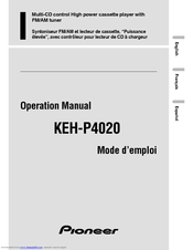 Pioneer KEH-P4020 - Radio / Cassette Player Operation Manual