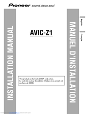 Pioneer AVIC-Z1 Installation Manual