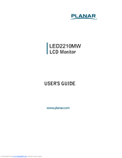 Planar LED2210MW User Manual