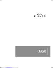 Planar PE190 User Manual
