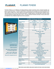 Planar PS4200 Specifications