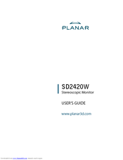 Planar SD2420W User Manual