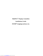 Planar Dome Md4/PCI Installation Manual