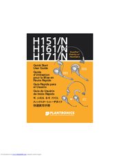 Plantronics DuoPro H171N Quick Start User Manual