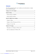Plantronics M214I User Manual
