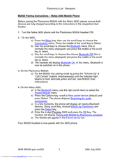 Plantronics M3000 Pairing Instructions