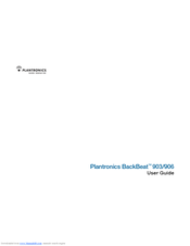 Plantronics BackBeat 903 User Manual