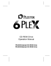 Plextor PX-63CS Operation Manual