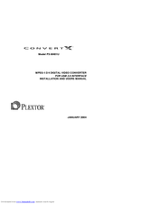 Plextor PX-M401U Installation And User Manual