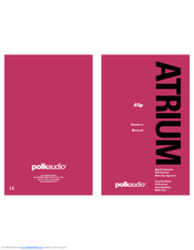 Polk Audio Atrium 45P Owner's Manual