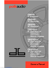 Polk Audio DB1040 User Manual