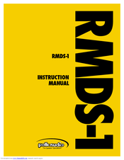 Polk Audio RMDS1 Instruction Manual
