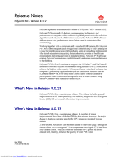 Polycom PVX Release Note