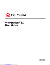 Polycom VIEWSTATION EX User Manual