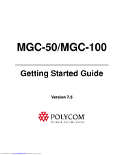 Polycom MGC-50 Getting Started Manual