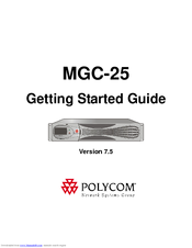 Polycom MGC-25 Getting Started Manual