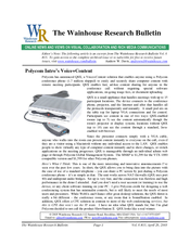 Polycom QSX Product Support Bulletin