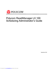 Polycom ReadiManagerLX100 Administrator's Manual