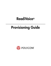 Polycom ReadiVoice Provisioning Manual
