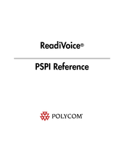 Polycom ReadiVoice Reference Manual