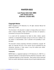 ICP Wafer 5822 User Manual