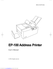 Primera EP-100 User Manual