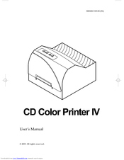 Primera CD Color Printer IV User Manual