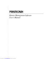 Printronix P7000 Series, P5000 Series, SL5000r Series, T5000r Series, SL5000e Series, T5000e Series, T4000 Series Software Manual