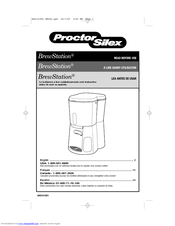 Proctor-Silex BrewStation 44301 User Manual
