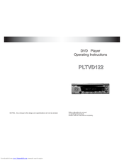 Pyle PLTVD122 Operating Instructions Manual
