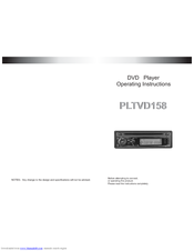 Pyle PLTVD158 Operating Instructions Manual