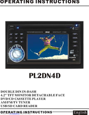 Pyle PL2DN4D Operating Instructions Manual