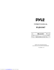 Pyle PLDVIN7 Owner's Manual