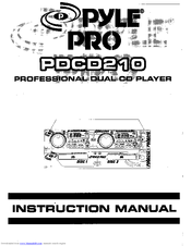 Pyle Pro PDCD210 Instruction Manual