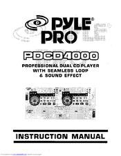 Pyle Pro PDCD4000 Instruction Manual