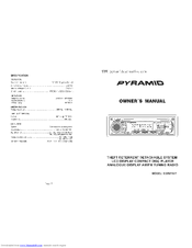 Pyramid CDR21KIT Owner's Manual