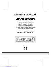 Pyramid CDR86DX Owner's Manual