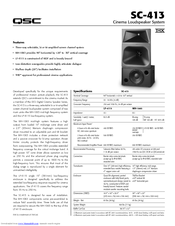 QSC SC-413 User Manual