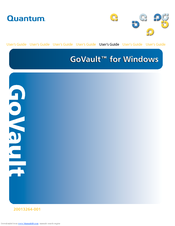 Quantum GoVault 40GB User Manual