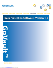 Quantum GoVault 40GB Software Manual
