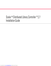 Quantum Scalar Distributed Library Controller 2.7 Installation Manual